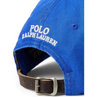 Ralph Lauren Памучна шапка с козирка Polo Ralph Lauren в синьо с апликация 710957164 (710957164)