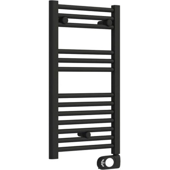 Crystal Електрическа лира за баня Crystal E-JADE MATT BLACK 300W (390861)