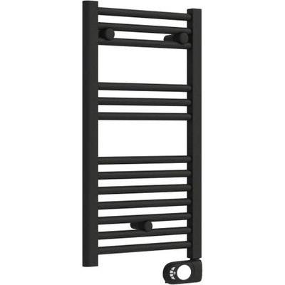 Crystal Електрическа лира за баня Crystal E-JADE MATT BLACK 300W (390861)