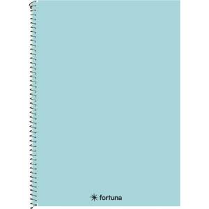Fortuna Спирална тетрадка FORTUNA Monocolor A/4 70 листа пастелно синьо 01.08677 (01.08677)