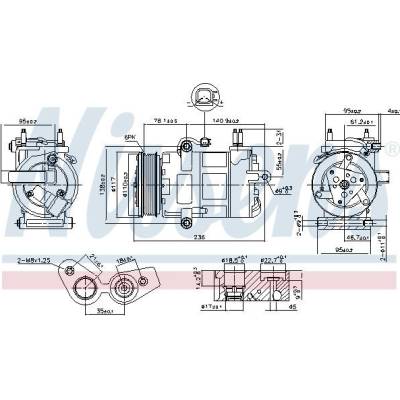 NISSENS Kompresor klimatizace NIS 890217
