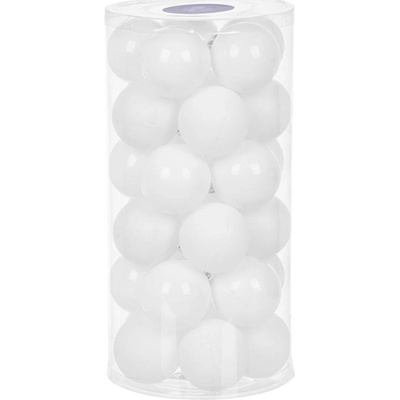 MagicHome Gule 30 ks 6 cm biele lesklé na vianočný stromček