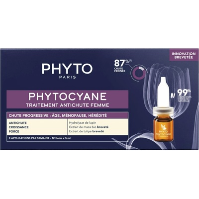 Phyto Phytocyane Anti-Hair Loss Treatment For Women proti vypadávaniu vlasov 12 x 5 ml