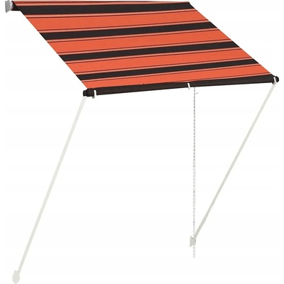 zahrada-XL Zatahovací markýza 150 x 150 cm oranžovo-hnědá
