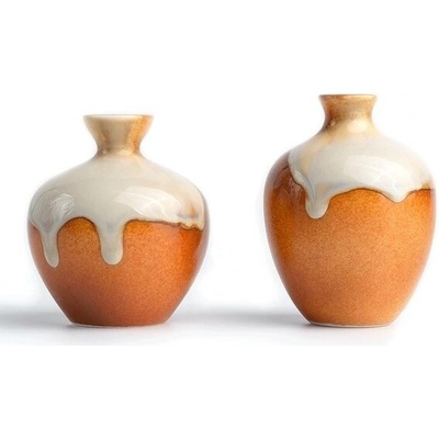 HEI MING Vintage keramická váza do obývacího pokoje Malá neobvyklá ručně vyrobená váza