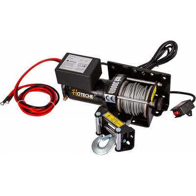 Elektrický lanový naviják 1000 W/12 V, max. zatížení 1361 kg - HT690008
