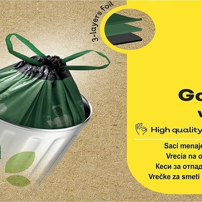 Fino Vrecia zaťahovacie Green Life Easy 60l 27 µm 10 ks