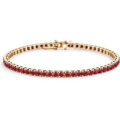 SAVICKI Тенис гривна Luminy 3, 0 мм: злато, рубини