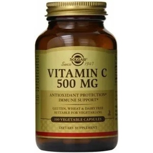 Solgar Хранителна добавка витамин C, Solgar Vitamin C 500 mg 100 veg. capsules