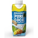 Vody Pure Coco Kokosová voda s příchutí ananasu 330 ml