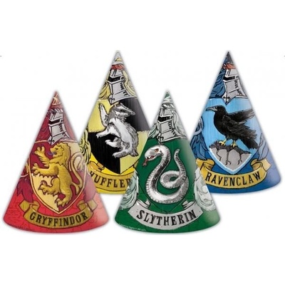 Godan EKO papírové čepičky Harry Potter Bradavické koleje 6ks – Zboží Dáma