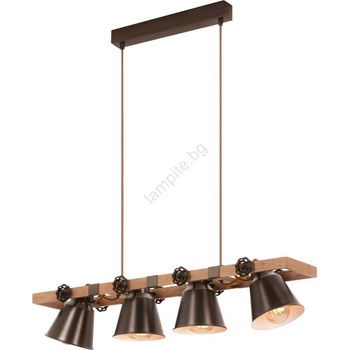 Briloner 4406-044 - Пендел TALE 4xE27/40W/230V кафяв (BL1755)