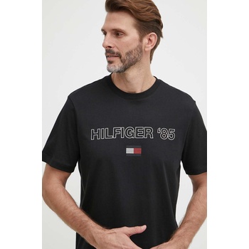 Tommy Hilfiger Памучна тениска Tommy Hilfiger в черно с принт MW0MW34427 (MW0MW34427)