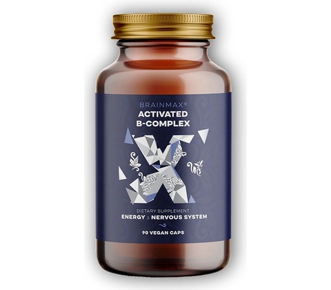 BrainMax Activated B-Complex 90 rastlinných kapsúl