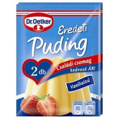 Dr.Oetker Bezlepkový puding s vanilkovou príchuťou 2 x 40g