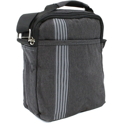 Tmavosivá pánska praktická zipsová crossbody taška Bertrand