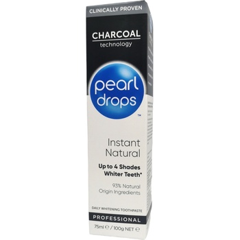 Pearl Drops паста за зъби, 75мл, Charcoal, Instant natural
