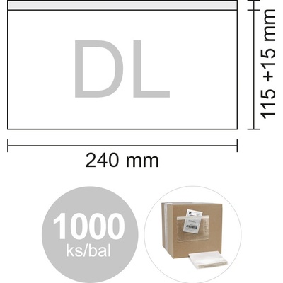 NONAME Obálka DL transportní, bal/1000 ks