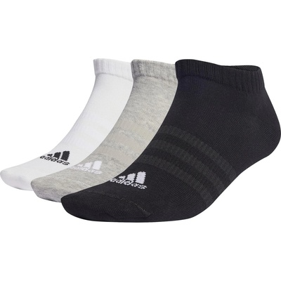 adidas Детски чорапи Adidas Thin and Light Sportswear Low-Cut Socks 3 Pair Childrens - Grey/Wht/Blk