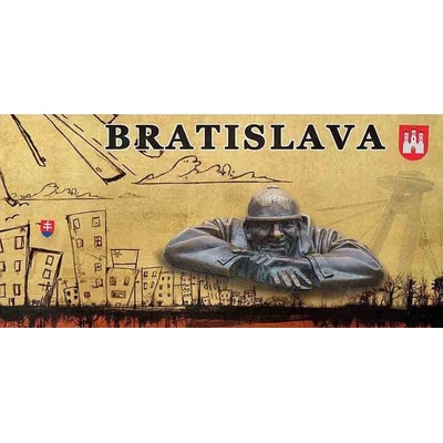 Mesto Bratislava čumil - ceduľa 30cm x 20cm Plechová tabuľa