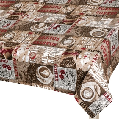 Bellatex ubrus Ema Káva hnědá červená 120x140cm