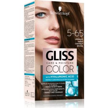 Schwarzkopf Gliss Color перманентната боя за коса цвят 5-65 Chestnut Brown