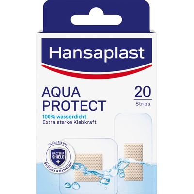 Hansaplast Водоустойчив пластир Aqua Protect - 20 броя