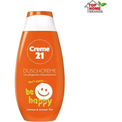 Crème 21 / Германия Душ крем гел Creme 21 Be Happy, лайм и зелен чай, 250 мл
