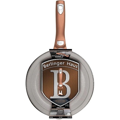 BerlingerHaus Pánev s odnímatelnou rukojetí + víko Rosegold Metallic Line 28 cm