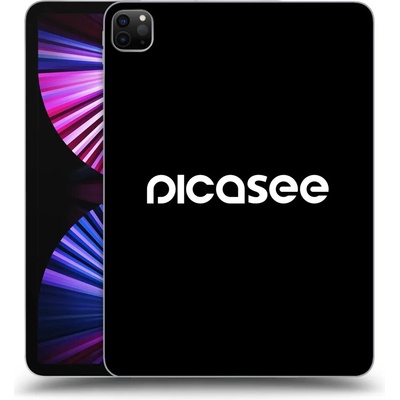 Picasee silikónový čierny obal pre Apple iPad Pro 11 2021 3.gen Picasee new logo white