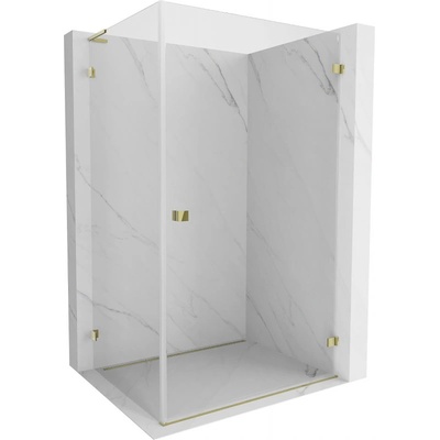 Mexen Lunar-B L душ кабина отваряема дясна 85 x 80 см, прозрачна, златна - 832L-085-080-50-00-P (832L-085-080-50-00-P)
