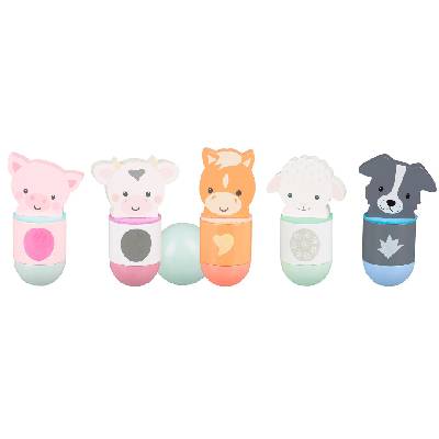 Детски дървен боулинг Orange Tree Toys - Животните от фермата (OTT03542)