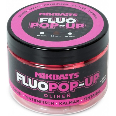 Mikbaits Plovoucí Boilies Fluo Oliheň 150 ml 14 mm
