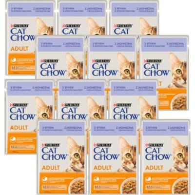 PURINA Cat Chow Adult Jehněčí a zelené fazole 12 x 85 g