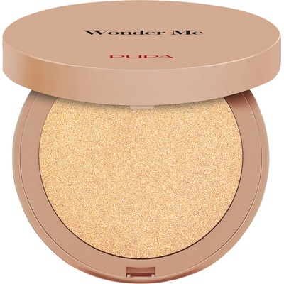 PUPA Milano Rozjasňovač Wonder Me Glow Compact Face Highlighter 102 Pure Gold 7,5 g