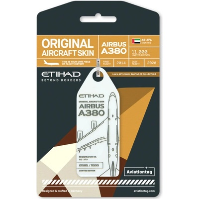 Etihad Airbus A380 A6-APA white