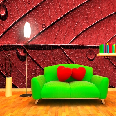 Tapeta SABLIO Červený list, rozměry 208x125 cm