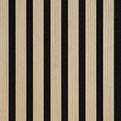 Decowall Akustický ivory dub-čierny 2600 x 300 x 17 mm 2ks