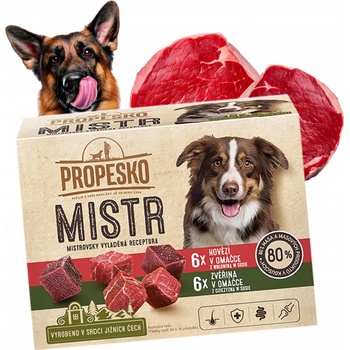 Propesko Mistr s hovädzím a zverinou v omáčke 12 x 85 g