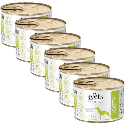 4Vets Natural Veterinary Exclusive Allergy 6 x 185 g