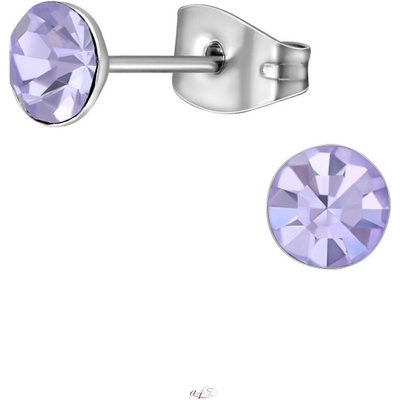 Mabell dámske náušnice z chirurgickej ocele Asli SK221A4S6682-VIOLETC45