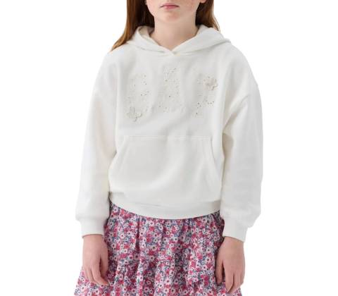 GAP Logo Pullover bílá