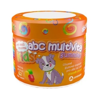 Avanso ABC Multivita Kids Vitamínové želé pre deti od 3 rokov 62 kapsúl