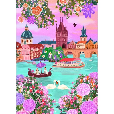 Pieces & Peace - Puzzle Prague, Czech Republic - 500 piese