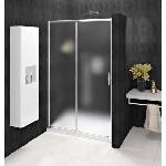 SAPHO Sigma - Двукрилни душ кабини Simply, 100 см, Coated Glass, лъскав алуминий/стъкло Brick GS4210 (GS4210)