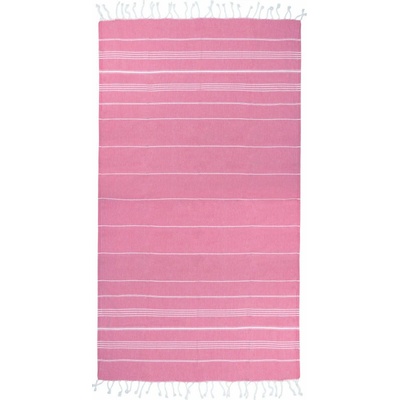 The One Towelling 1019 SULTAN Haman uterák pink white 100 x 180 cm