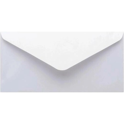 Metalická (perleťová) obálka bílá DL (110x220mm)