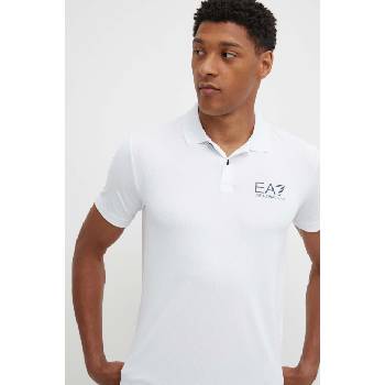 EA7 Emporio Armani Тениска с яка за трениране EA7 Emporio Armani в бяло с изчистен дизайн PJEMZ. 8NPF23 (PJEMZ.8NPF23.1100)