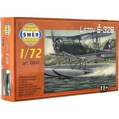 Směr Model Letov Š-328 plast 19x14 4cm v krabici 25x14 5x5cm
