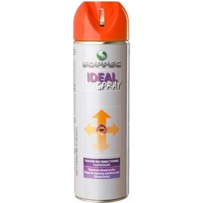 SOPPEC Sprej značkovací fluores. IDEAL, 500ml, oranžový, 12 měsíců